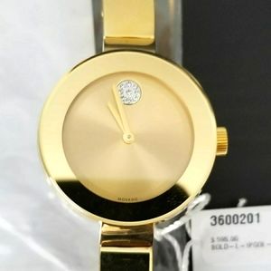 Nib movado bold bangle ladies watch